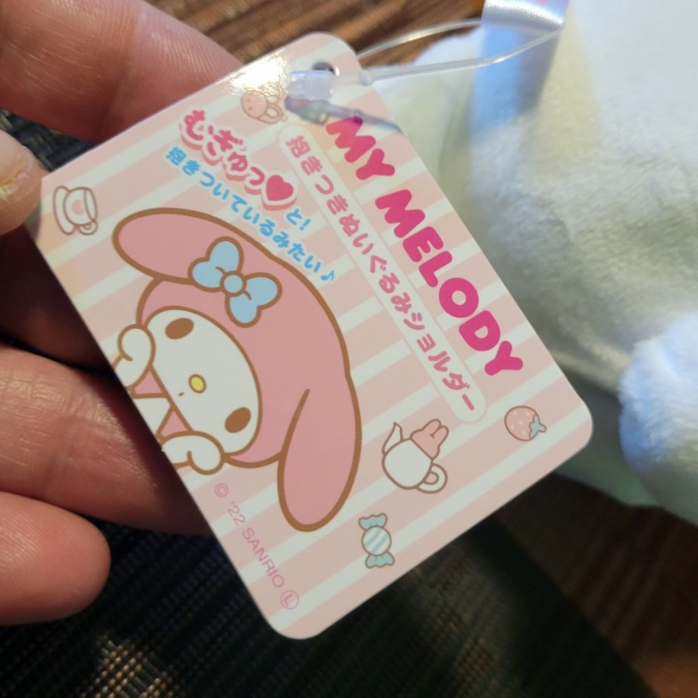 SALE !!Sanrio Bunny  My Melody Soft Plush Shoulder/Crossbody Small Coin Pochette - Picture 7 of 7